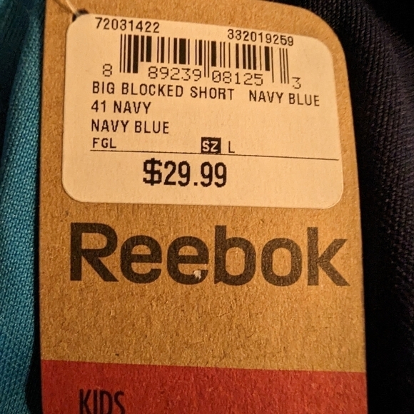 REEBOK shorts, navy youth size Medium or Large - Picture 9 of 9